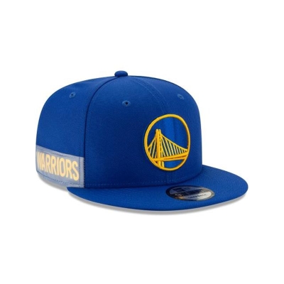 Blue Golden State Warriors Hat - New Era NBA Clear Feature 9FIFTY Snapback Caps USA9013542